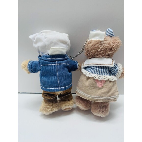 Tokyo Disney Sea Duffy & ShellieMay Plush Mascot Keychain Badge Japan 5.5in Rare - Picture 5 of 14